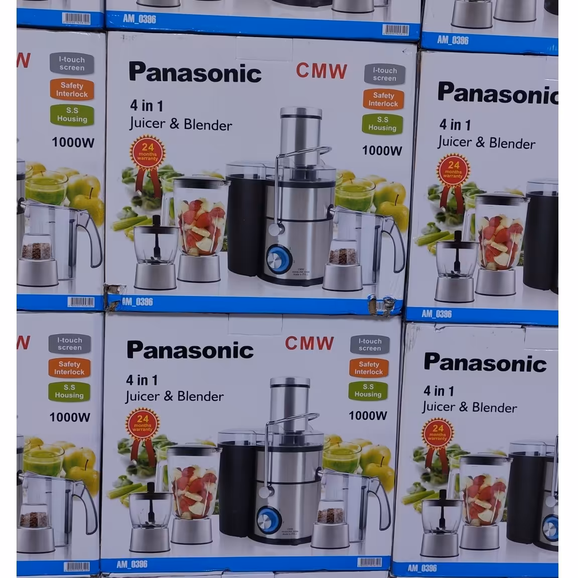 آبمیوه گیری پاناسونیک (4کاره گلو استیل پایه استیل)  