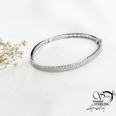 دستبند نقره النگویی طرح پرنس کد 17310