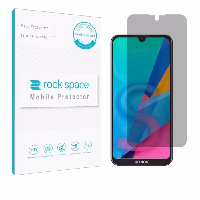 گلس پرایوسی (حریم شخصی)نانو و ضد ضربه گوشی آنر 8S برند راک اسپیس