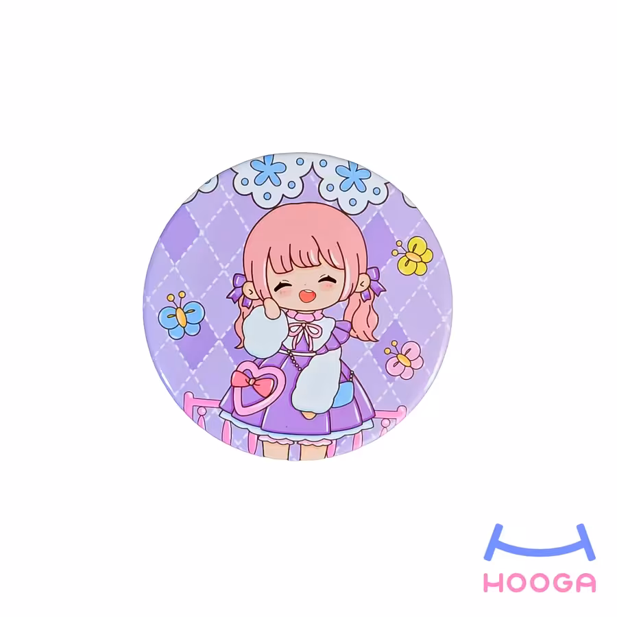 آینه جیبی کوچک سری پرنسس طرح 6 - هوگا شاپ - فروش انواع محصولات فانتزی