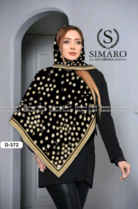 روسری نخی دست دوز قواره 120