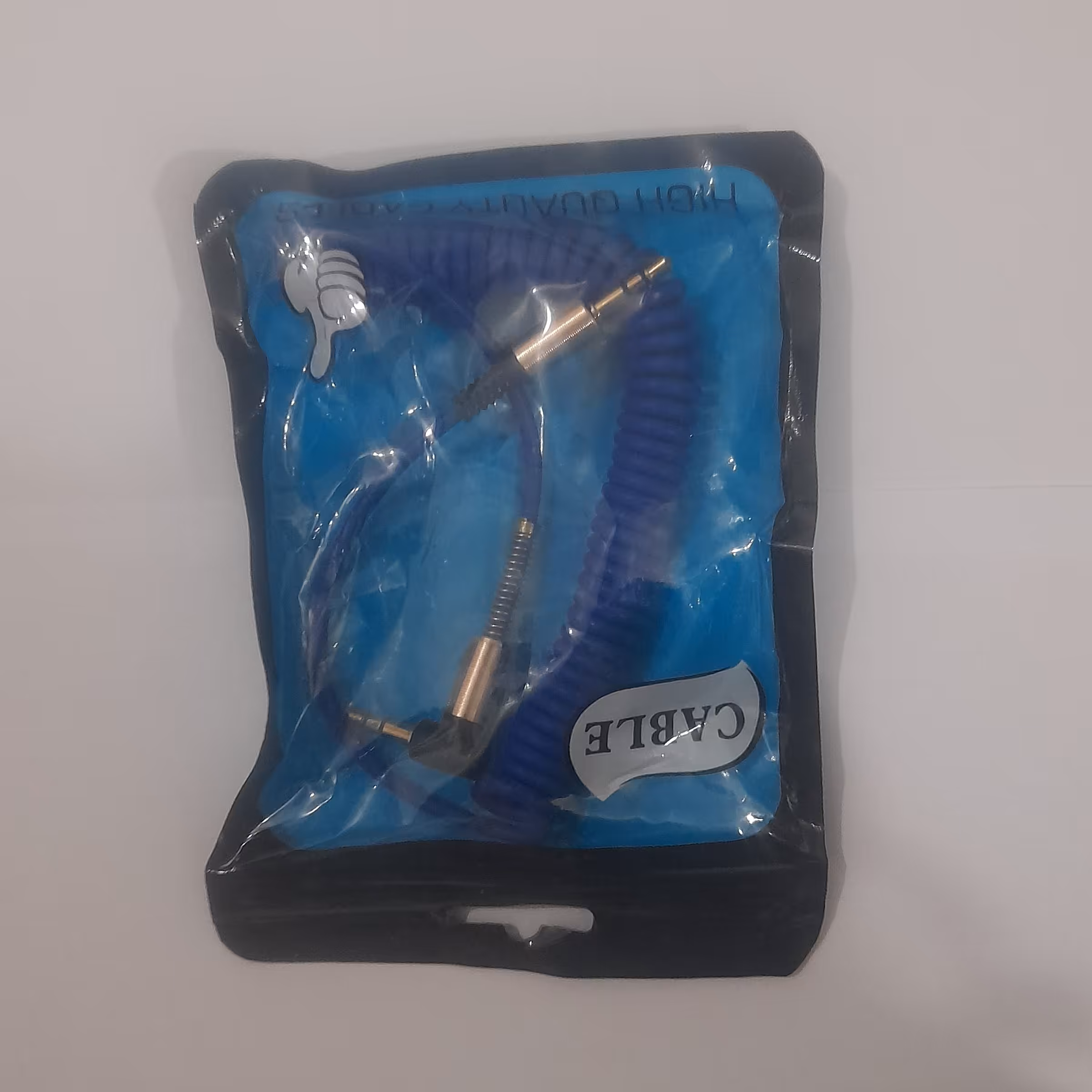 کابل AUX آبی رنگ