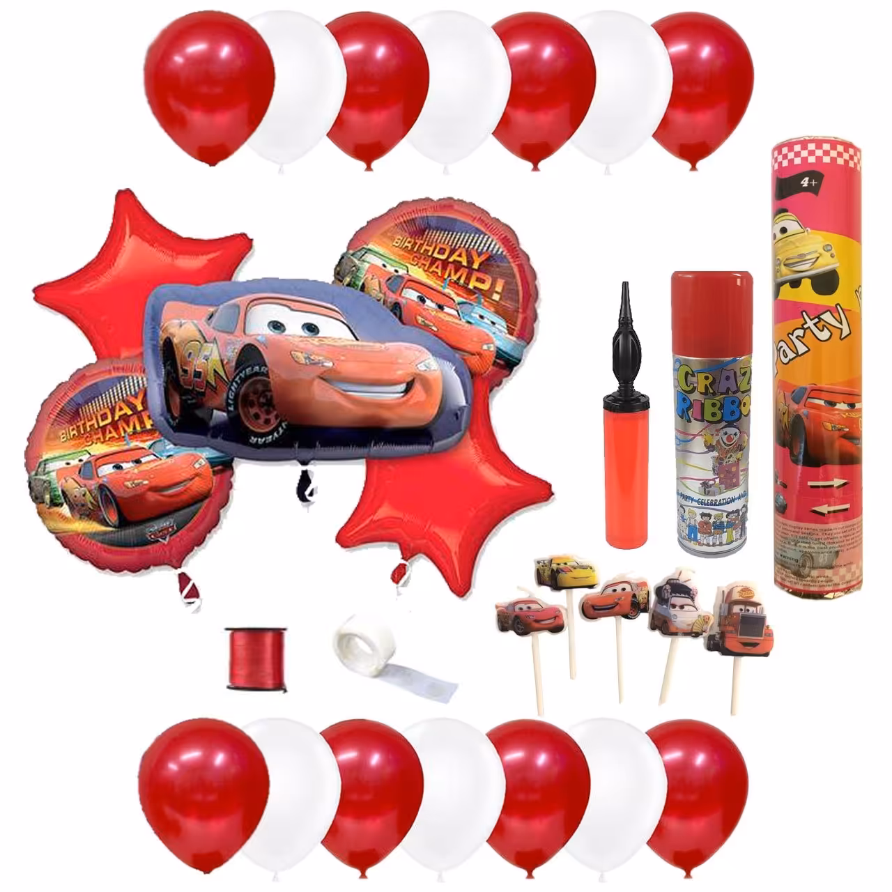 پک جشن تولد بانیبو مدل McQueen کد Ba25 سایز 150