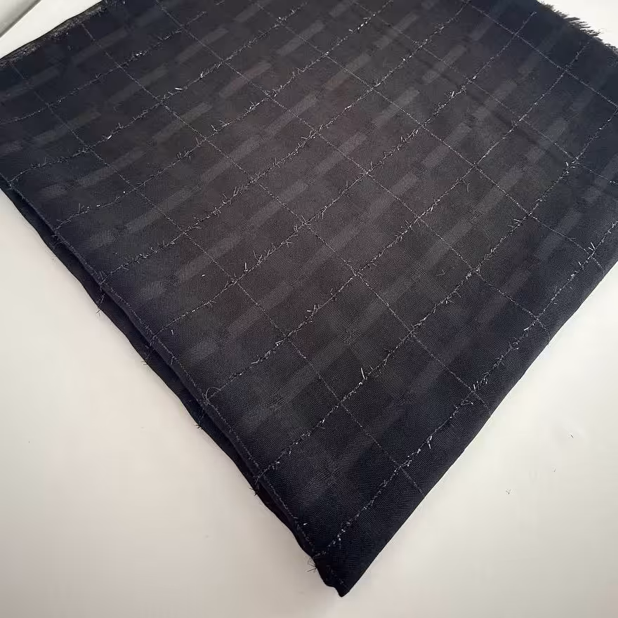 روسری لمه مشکی تک رنگ