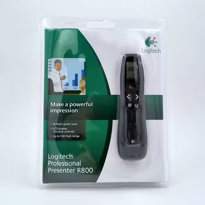 پرزنتر بیسیم لاجیتک لیزر پوینتر مدل R800 برای ارائه بهتر
