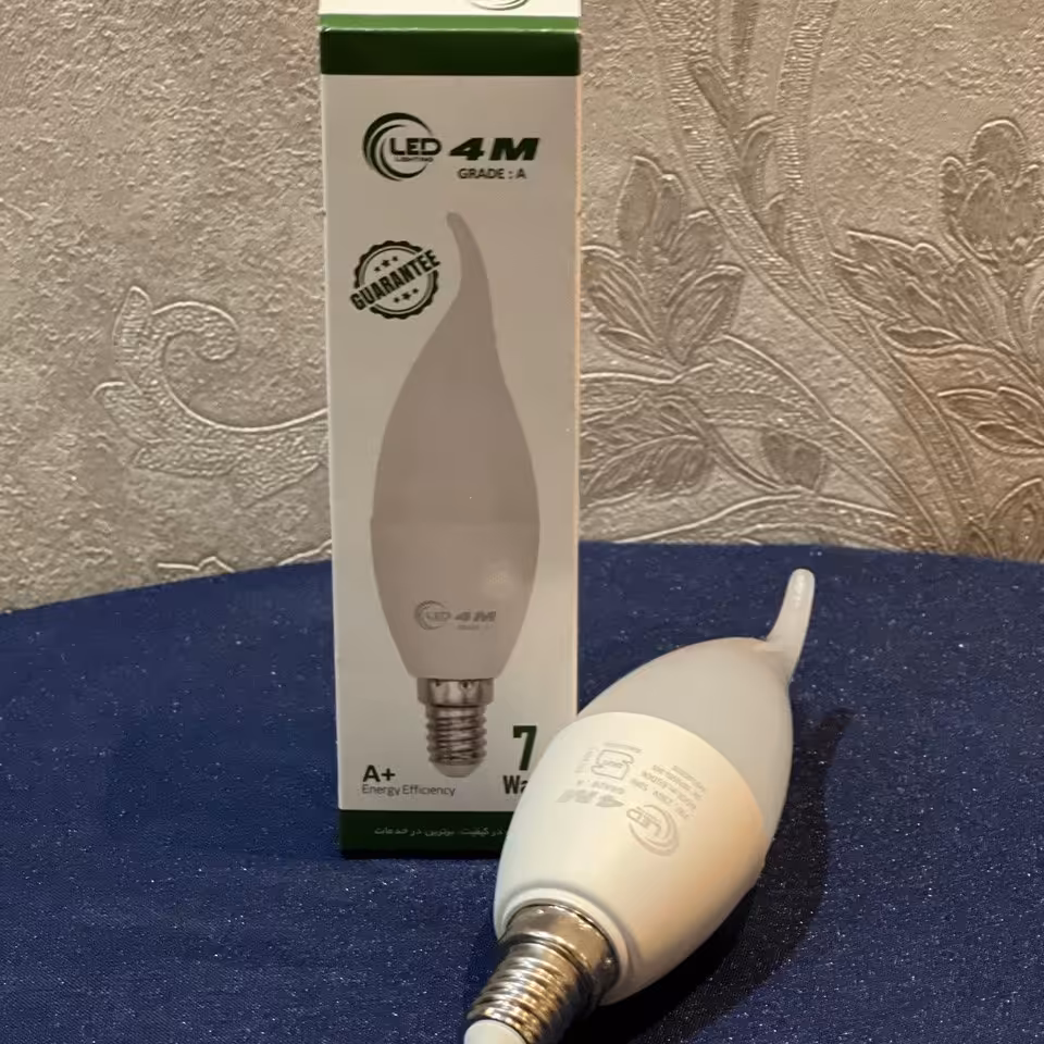 لامپ اشکی 7وات سفید 4M