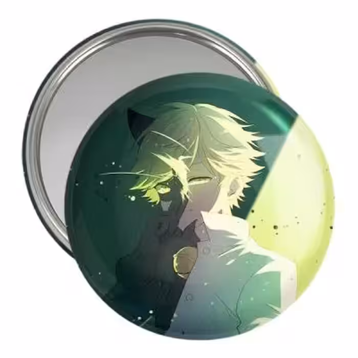 آینه جیبی خندالو مدل پسر گربه ای کد 25004