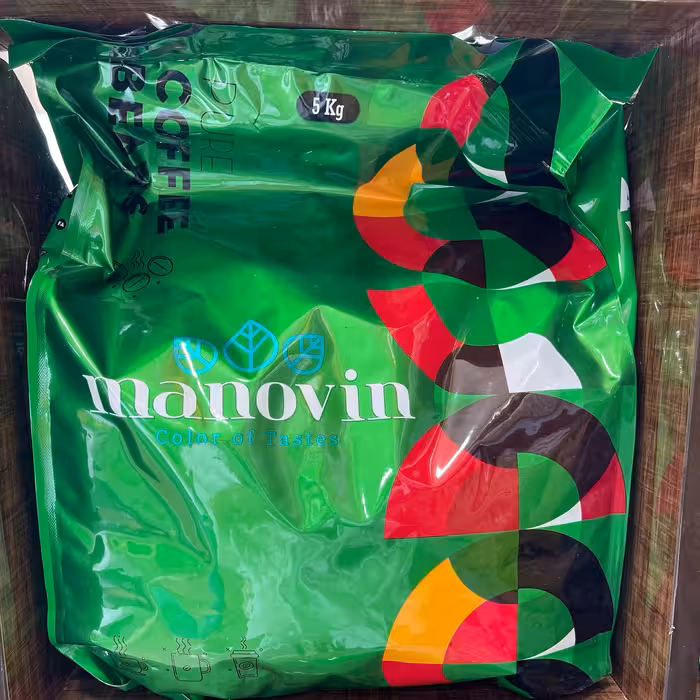 دانه قهوه عربیکا برزیل بسته 5کیلویی