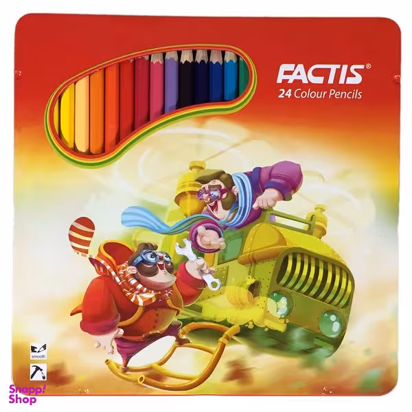 مداد رنگی 24 رنگ فکتیس مدل دو مخترع کد F07112024