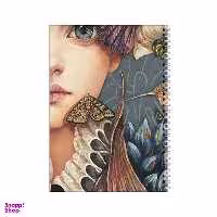 دفتر مشق 100 برگ بامبیلیپ طرح دختر و پرندگان کد 0566222