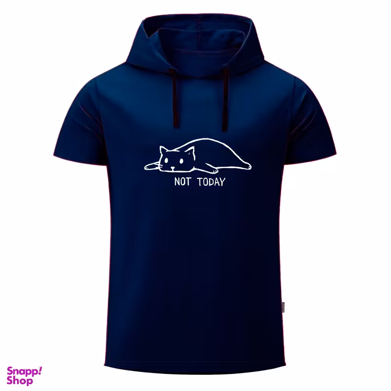 تیشرت کلاه دار  آستین کوتاه مردانه به رسم مدل امروز نه 1239