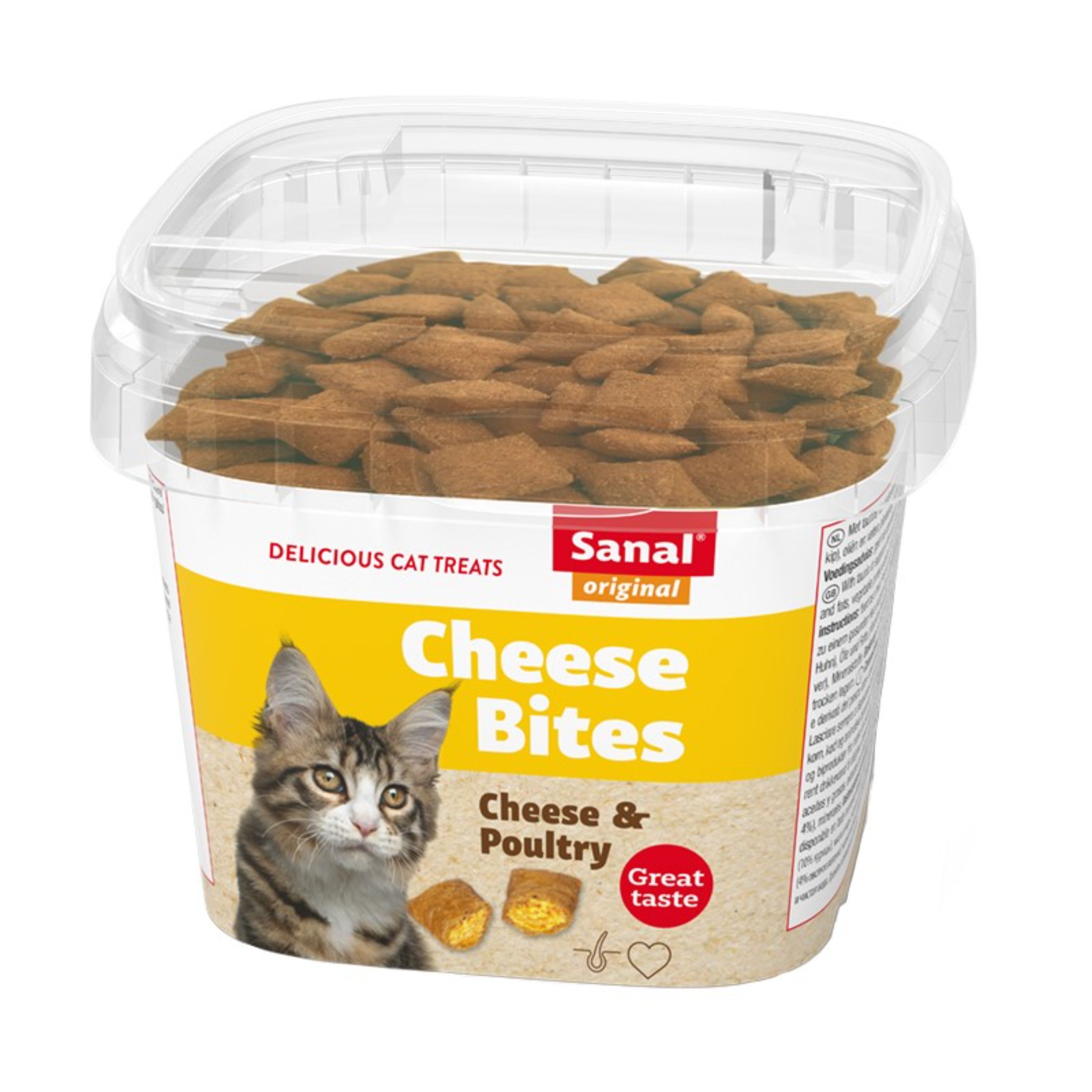 تشویقی گربه سانال مدل Cheese Bites وزن 75 گرم