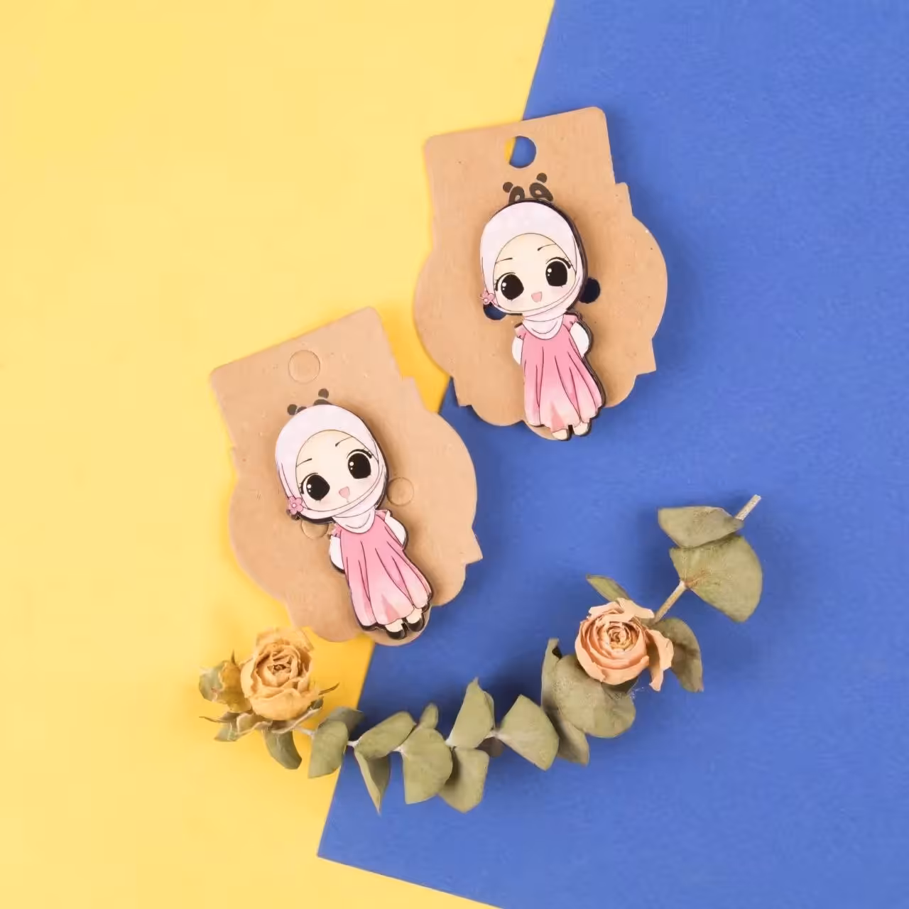 دانش آموز پک 25 عددی پیکسل روز  طرح دختر با حجاب