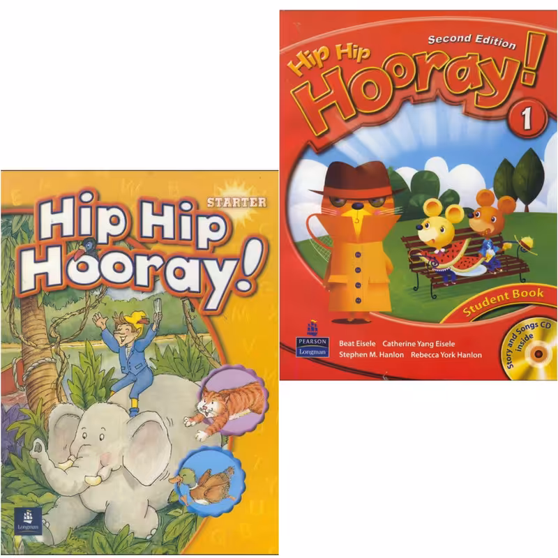 کتاب Hip Hip Hooray اثر جمعی از نویسندگان انتشارات Longman دو جلدی