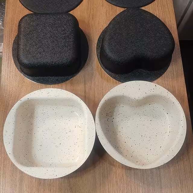 قالب ته چین درب دار  تفلون قطر 18