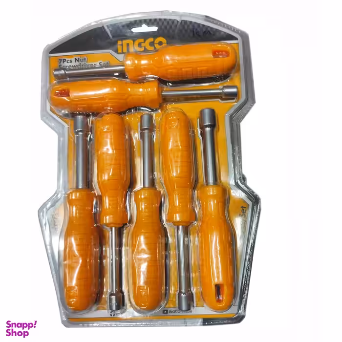 پیچ گوشتی بکسی اینکو مدل YP-NUTSCREWDRIVERSET-7PCS مجموعه 7 عددی