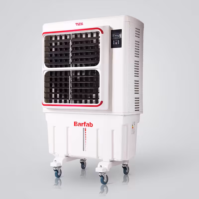 کولر برفاب  ایستاده پرتابل چرخ دار  برفاب طرح کولر گازی اسپلیت  ارسال با باربری و بصورت پس کرایه