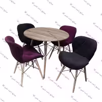 میز و صندلی نهارخوری زین اسبی با میز گرد ، برند آفا