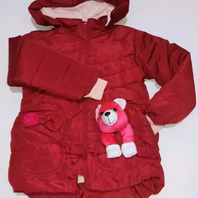 کاپشن عروسک دار دخترونه کلاه جادوگری