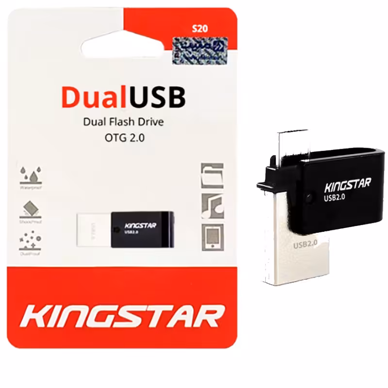 فلش 64 گیگ کینگ استار KingStar Dual OTG S20