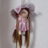 عروسک سرکلیدی 10 سانتی آویز ماشین آویز کیف  رنگ پارچه به انتخاب مشتری وزن محصول تقریبی هست 