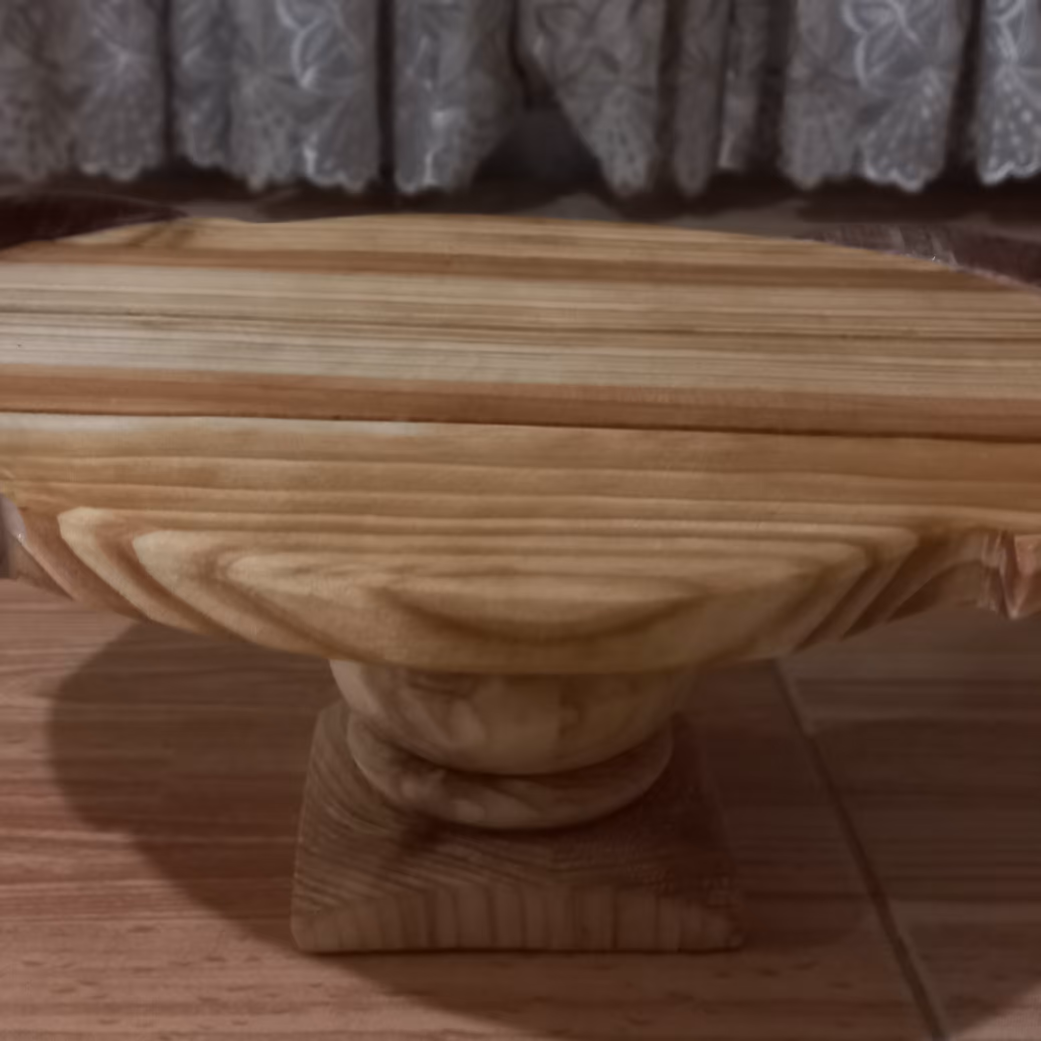 شیرینی خوری چوبی تکه‌ای