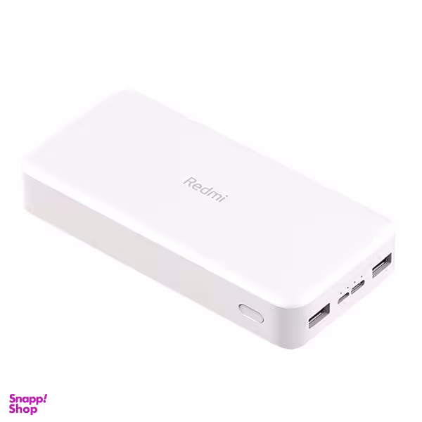 پاوربانک شیائومی مدل Redmi ظرفیت 20000 میلی آمپرساعت به همراه کابل تبدیل micro
