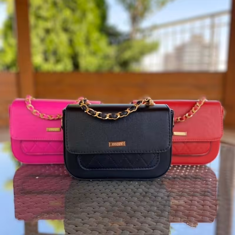 کیف دوشی زنانه کیف دخترانه دوشی کیف شیک و باکیفیت کیف زنجیردار ارسال رایگان