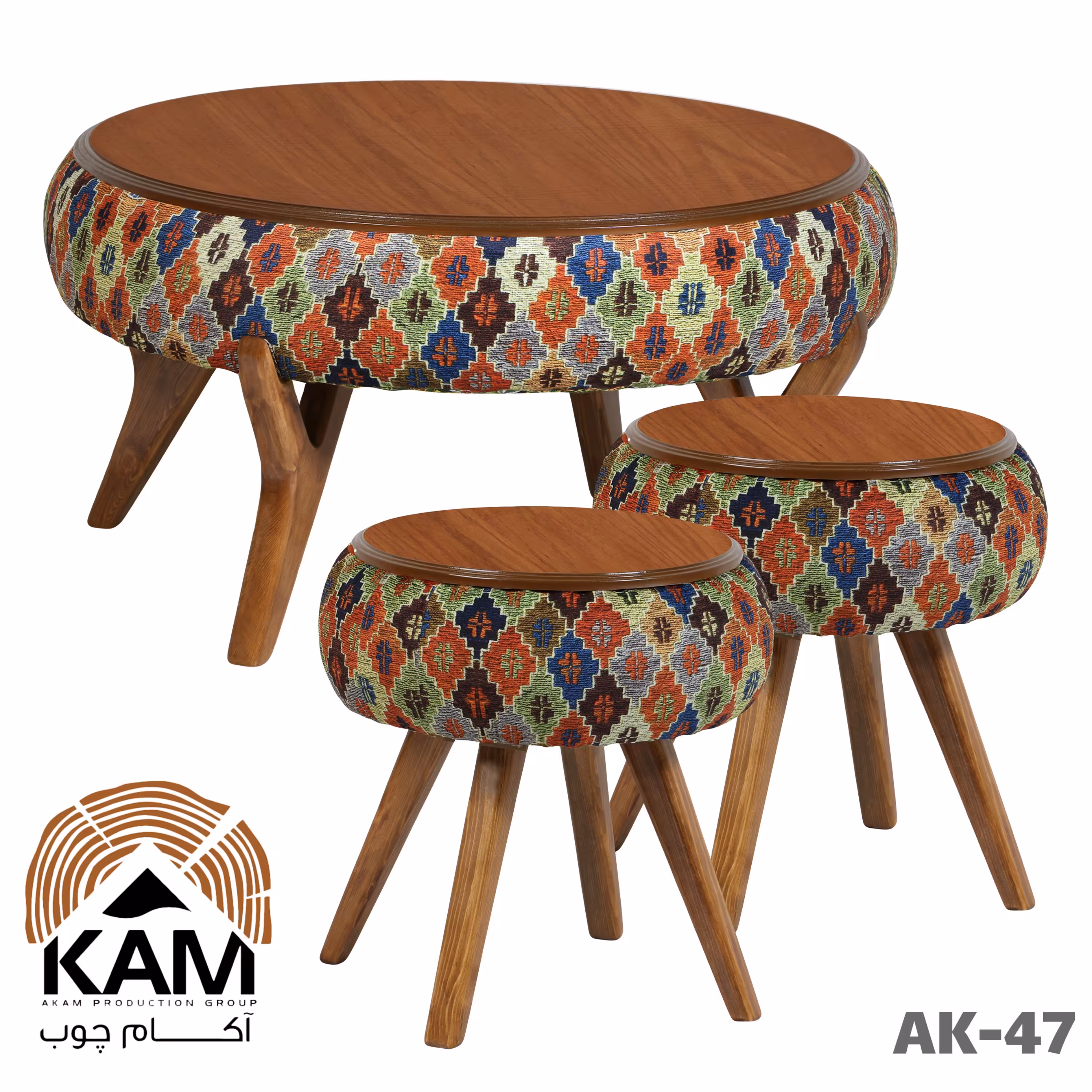 ست جلومبلی و عسلی آکام چوب مدل AK-47