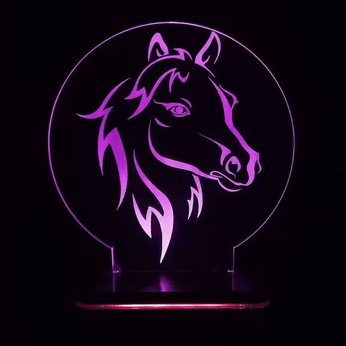 چراغ خواب طرح اسب کد 1213 مدل کلید دار سان لیزر 