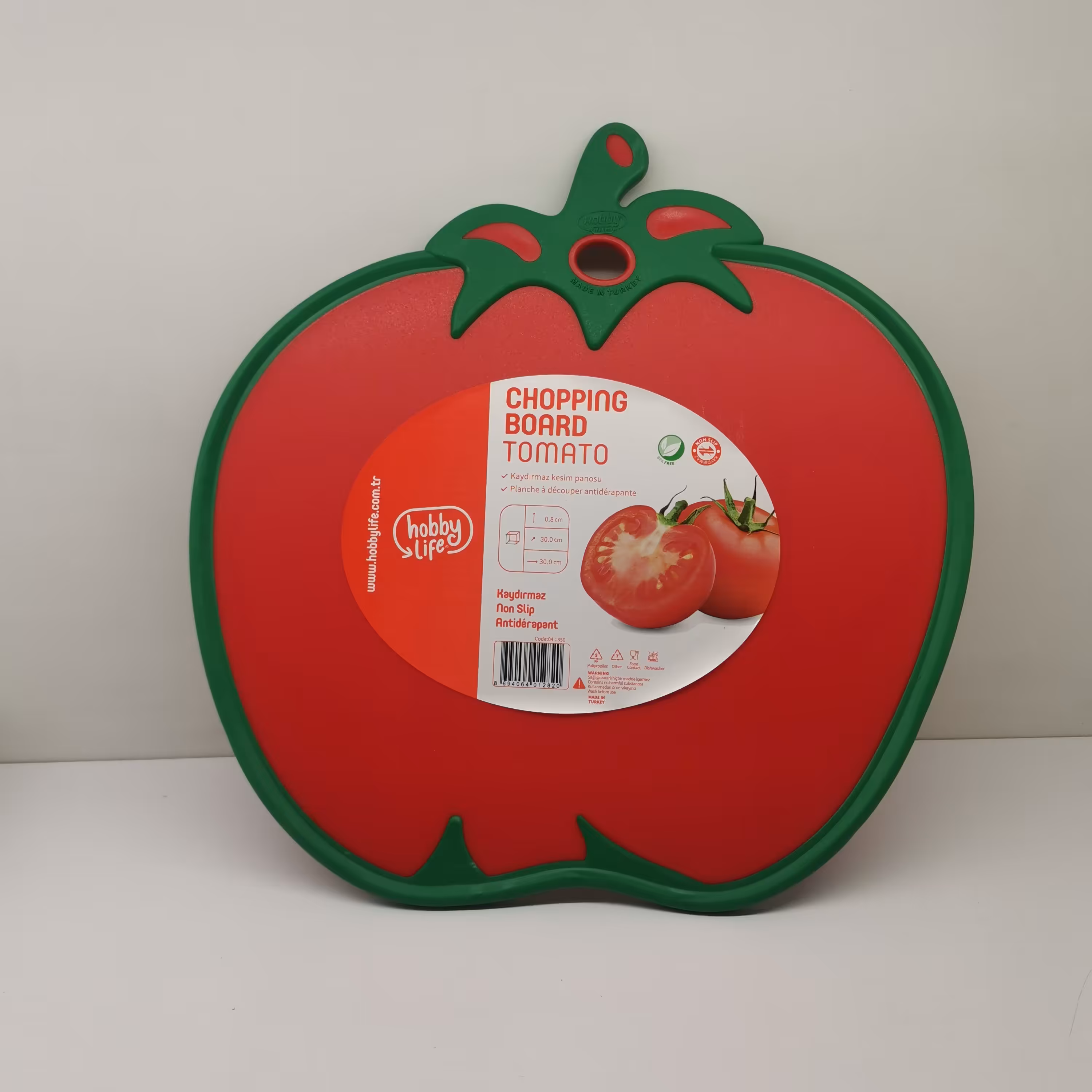 تخته گوشت پی وی سی دور سیلیکون طرح گوجه فرنگی برند هوبی لایف ساخت کشور ترکیه
