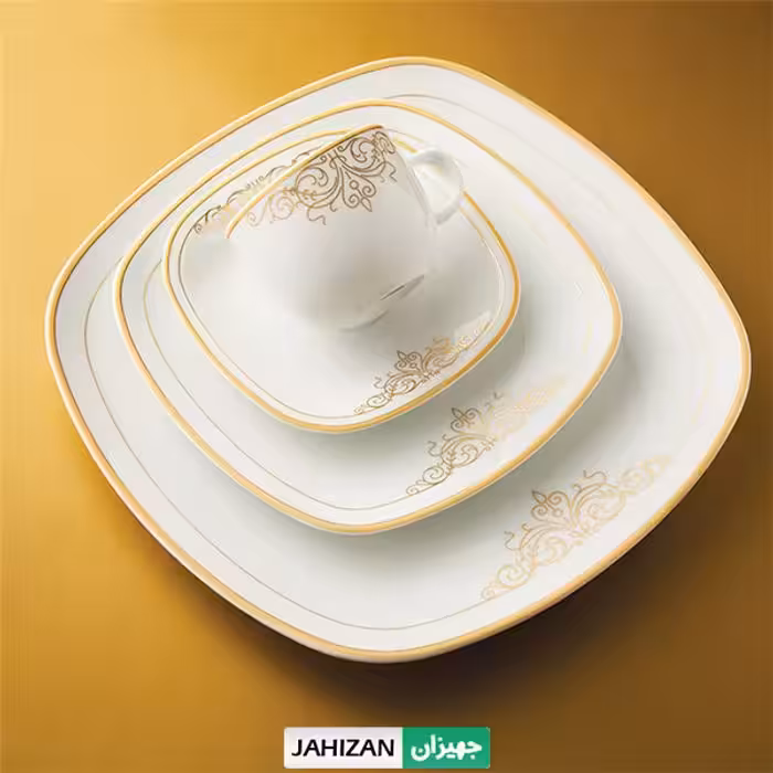 سرویس چینی زرین والندورفر 98پارچه موناکو سری کواترو (عالی)