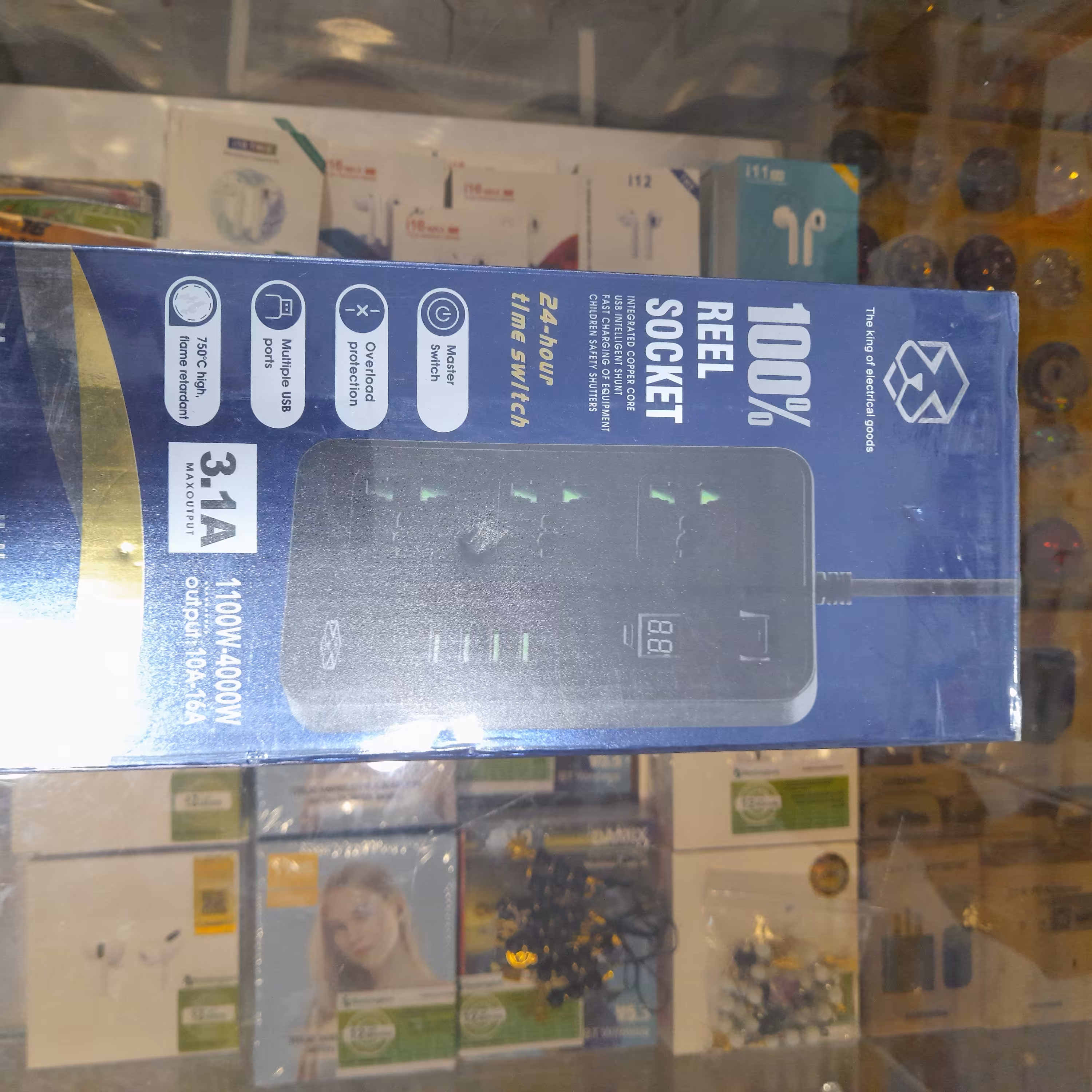 هاب شارژر چندکاره با کیفیت عالی مدل YS-G08  تایمر دار