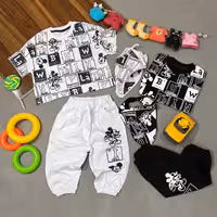 تیشرت شلوارک اسپرت  ست خواهر برادری 