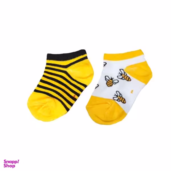جوراب نوزادی طرح زنبور مدل N21