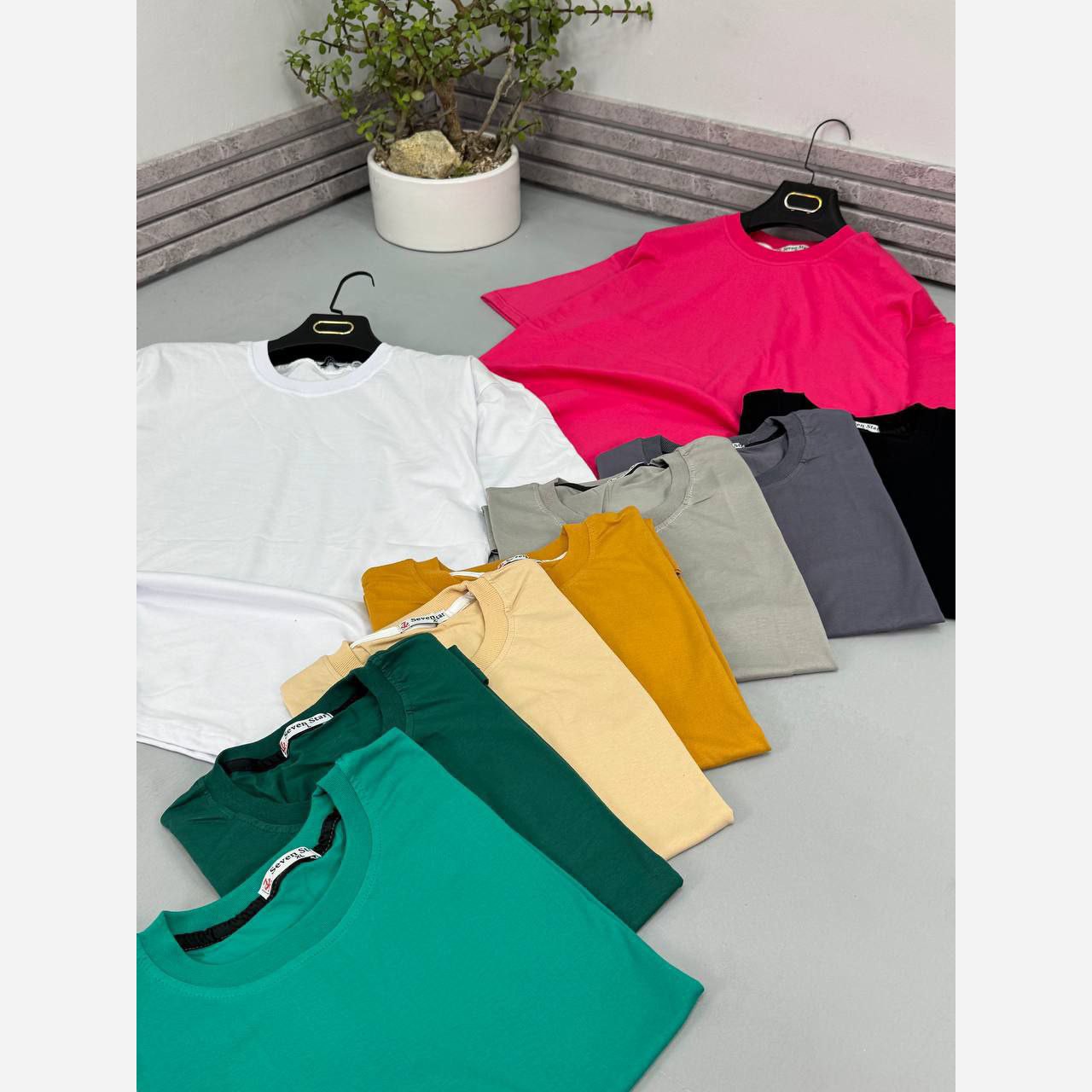 تیشرت مردانه بیسیک وطرحدارقواره باکسی سایز بزرگ ازLتا5XL
