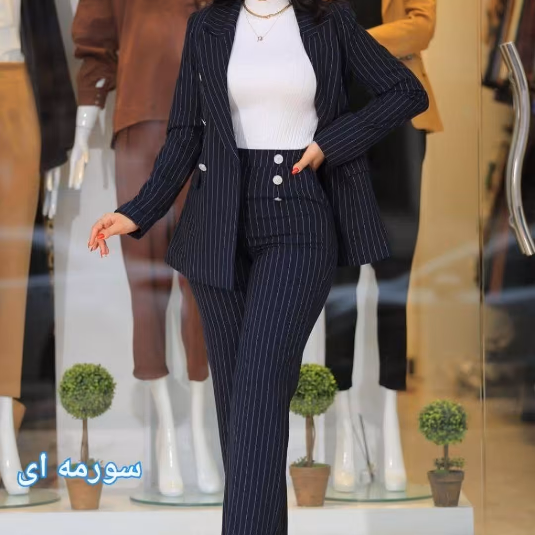 کت و شلوار دیپلمات راه راه