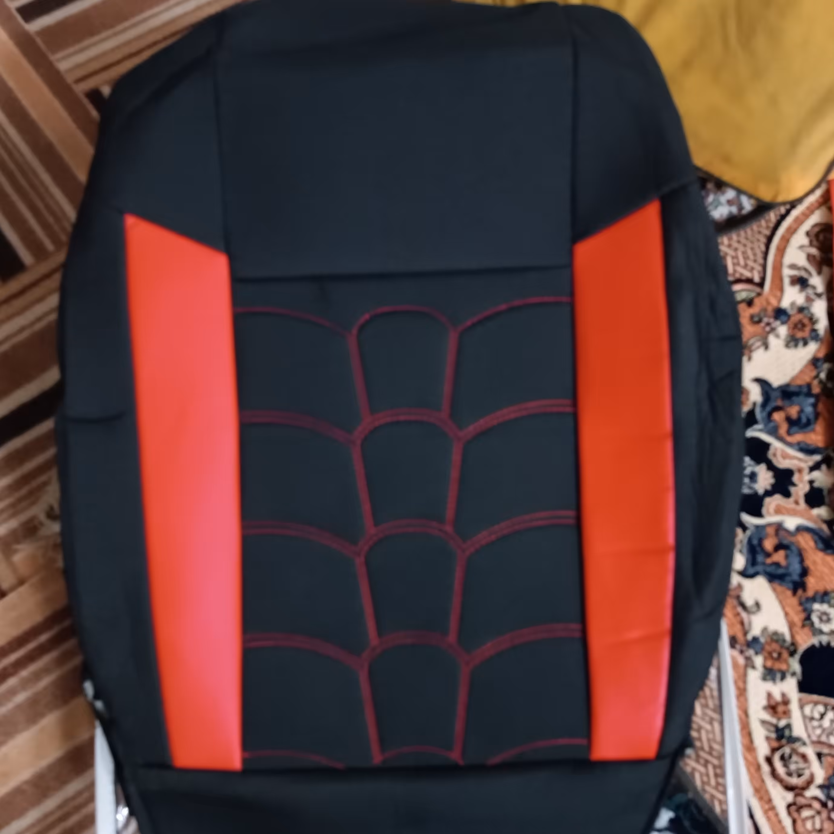 روکش صندلی برزنتی ضخیم پراید 131با ابر6میل تمام گلدوزی شده کیفیت عالی 