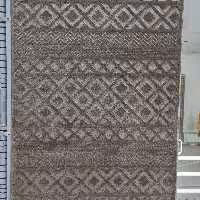 فرش پاتریس  فرش گلیم مدرن 400شانه طرح بارانک قهوه ای  سایزکناره یک دریک ونیم متر