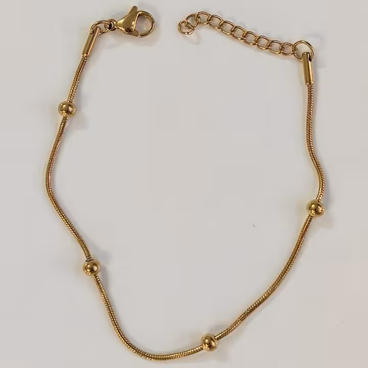 دستبند ظریف توپی