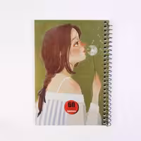 دفترچه یادداشت  60 برگ سیمی آپادانا جلد طلقی 1.8