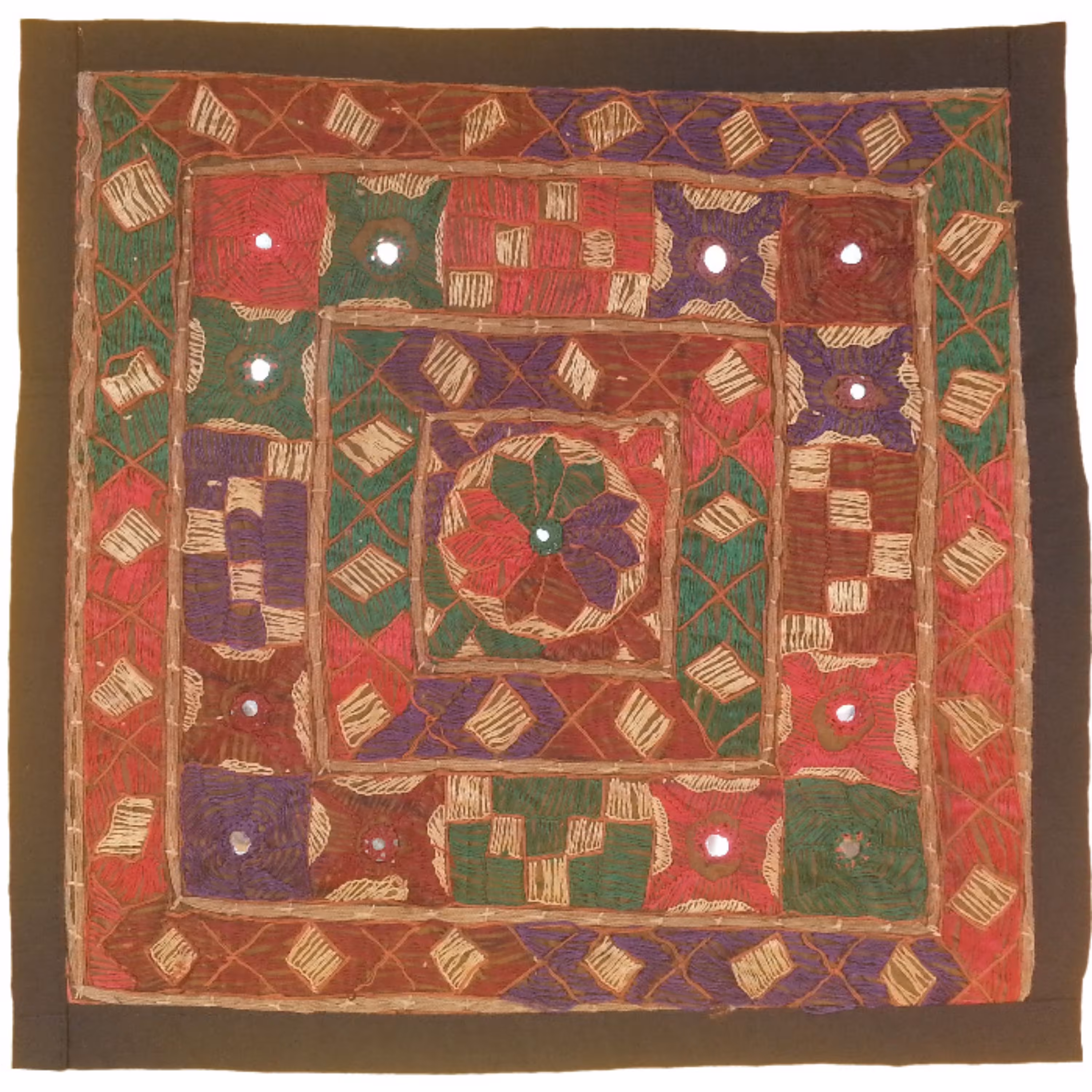 وسط میزی کوچک عسلی سوزن دوزی کد QUSOOZ42