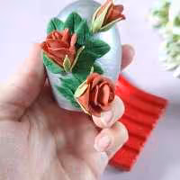 تخم مرغ تزئینی گلدار