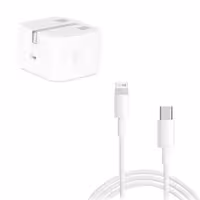 شارژر  20 وات اپل به همراه کابل تبدیل لاتنینگ