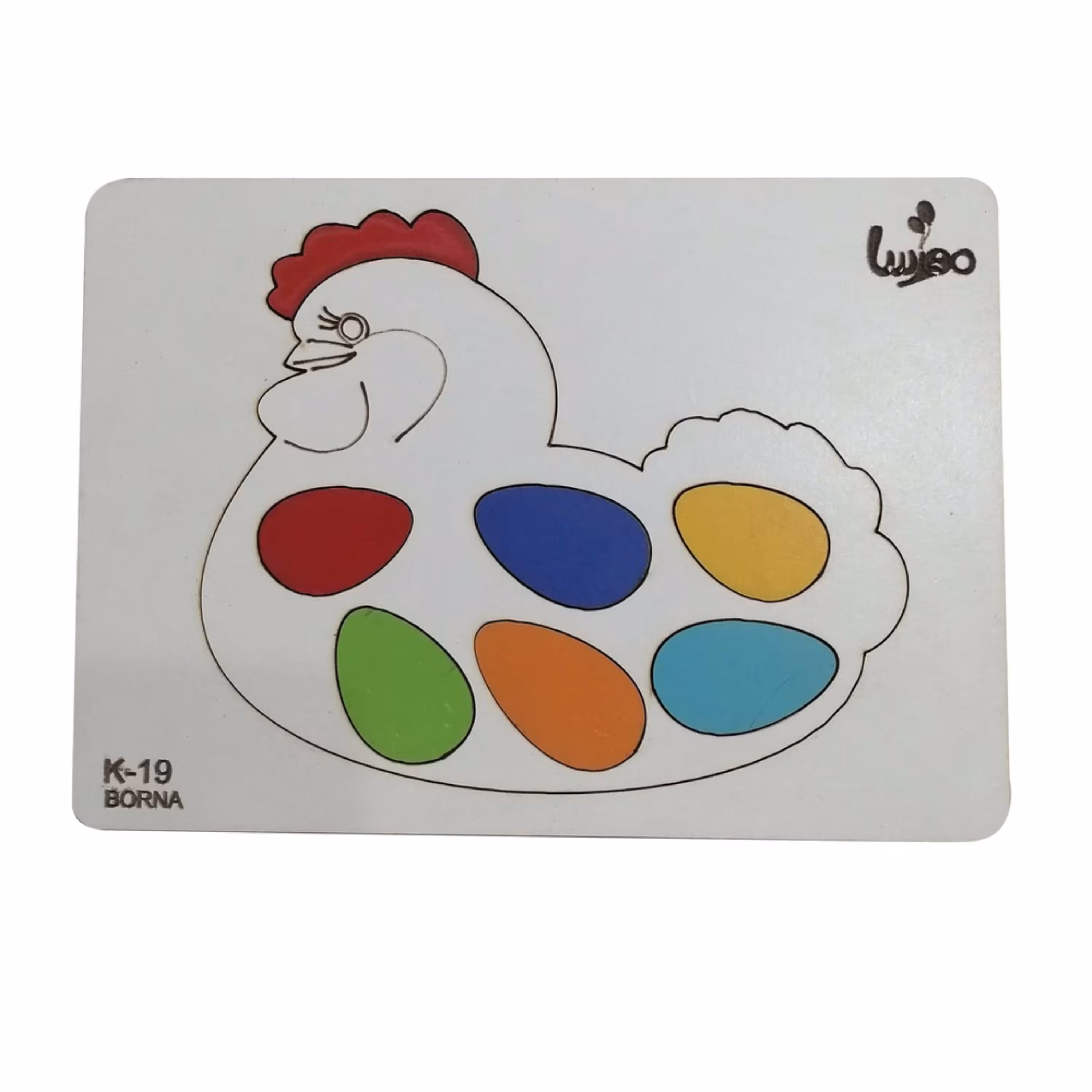 بازی آموزشی حیوانات مدل مرغ تخمگذار  از ام دی اف 3میل با کدK-19 