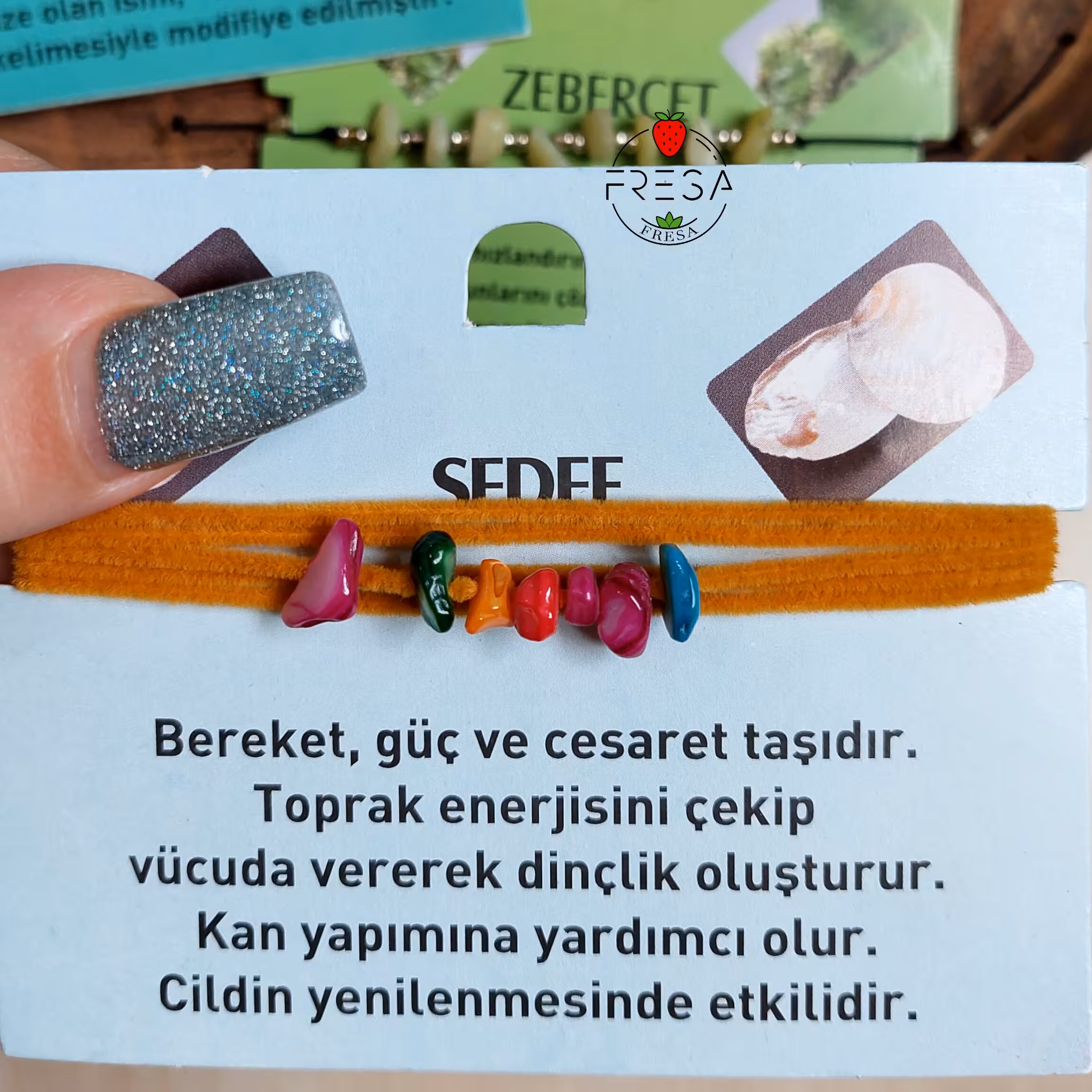 دستبند سنگ مروارید (صدف) وارداتی