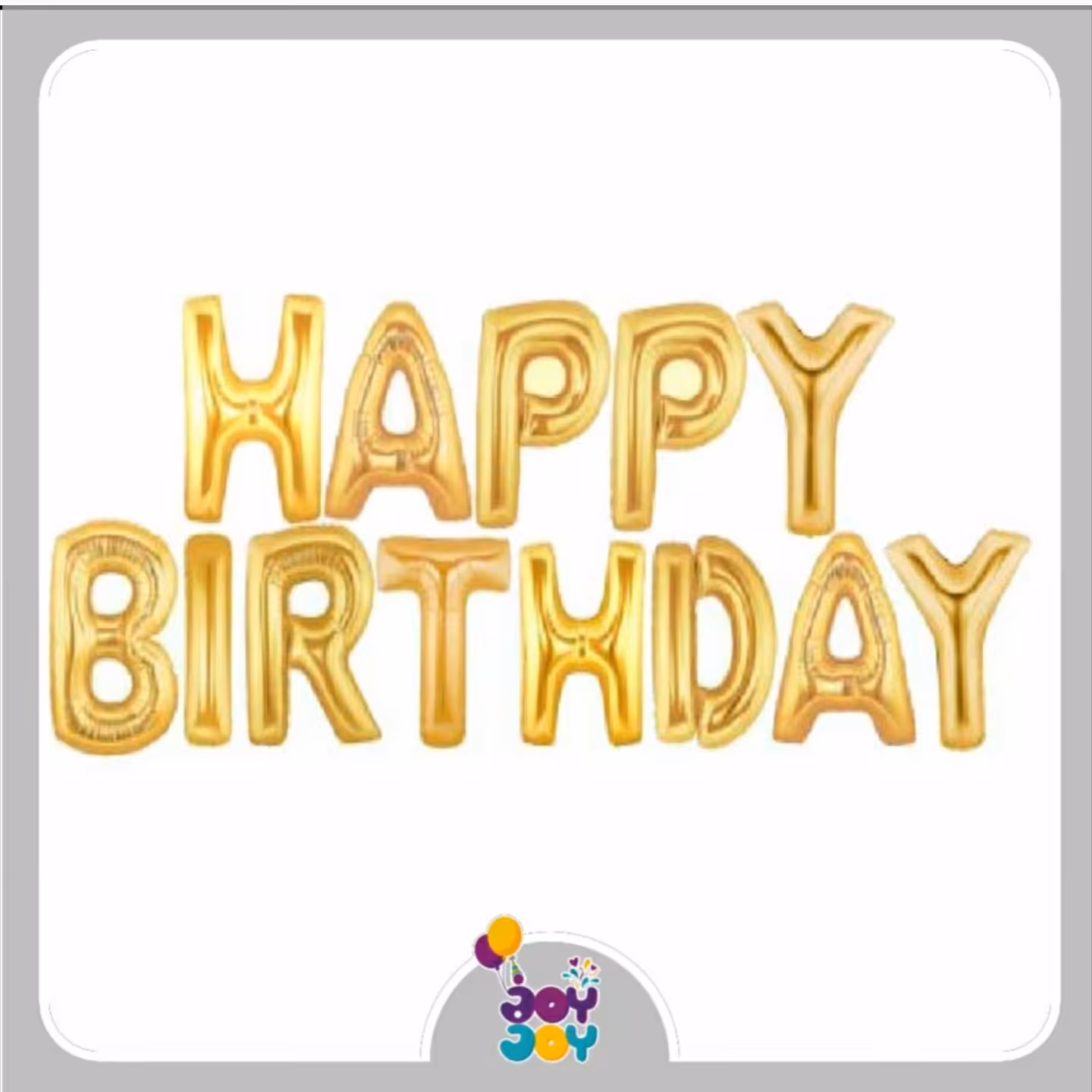 ریسه بادکنک فویلی تولد مبارک طلایی