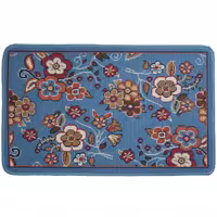 روپله گلیم ماشینی(100-30)-هشت رنگ-طرح دنیا آبی-در سایزهای مختلف-ارسال پس کرایه