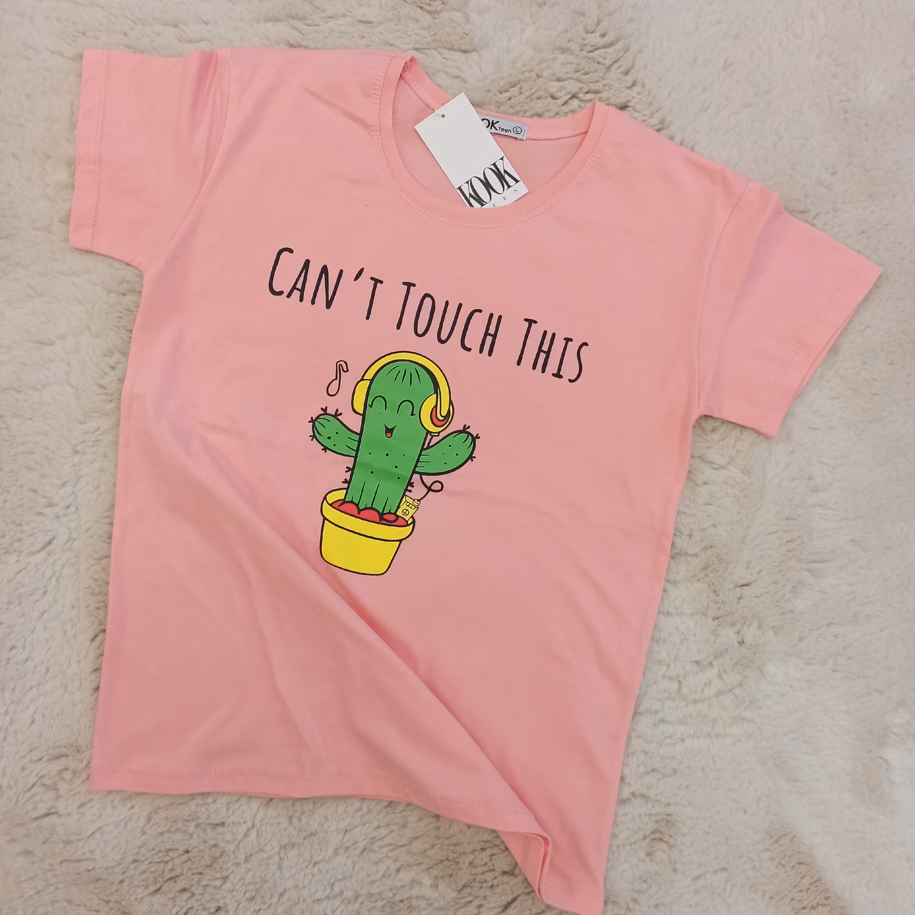 تیشرت کاکتوسی با کیفیت چاپ بالا  سایز L