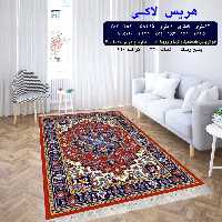 گلیم ماشینی کاشان طرح هریس لاکی 12متری 